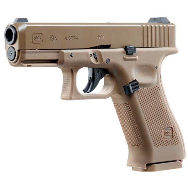 Umarex Glock 19X Tan Blowback 4.5mm BB Air Pistol