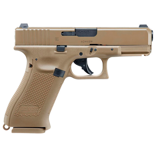 Umarex Glock 19X Tan Blowback 4.5mm BB Air Pistol