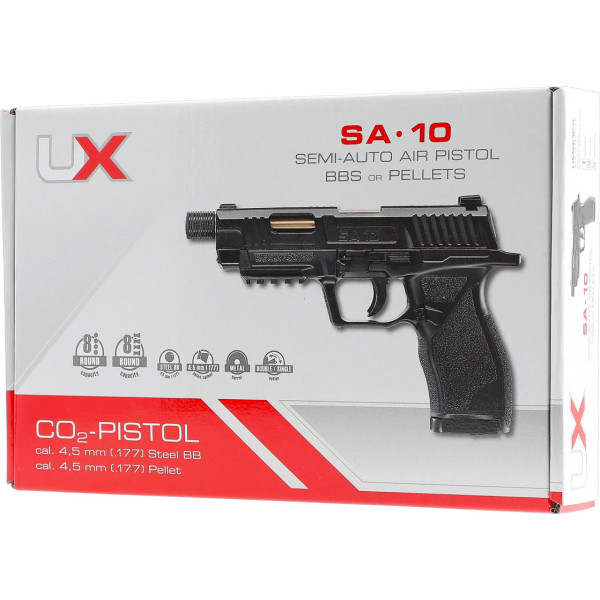 Umarex UX SA10 CO2 Pistol, 4.5mm (Pellet+BB)