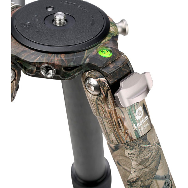 Leofoto LM-365C Shooting Tripod. Camouflage color.