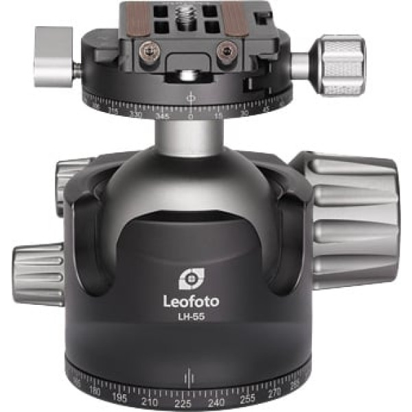 Головка штативна Leofoto LH-55R+NP-60 кульова із затискачем ARCA. Куля: 55 мм