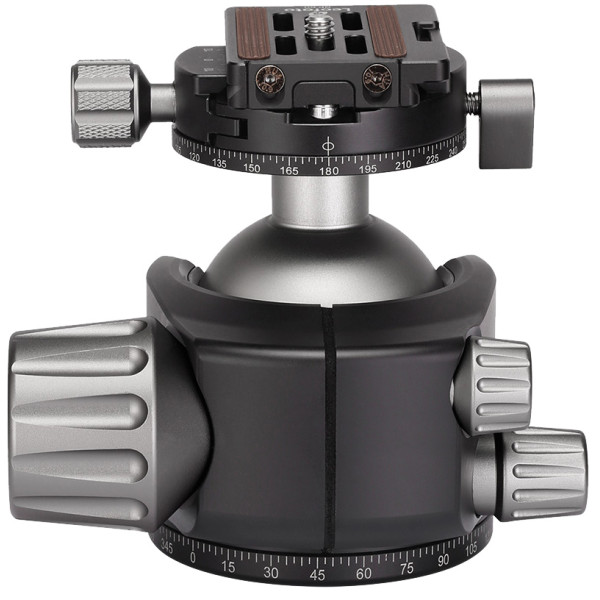 Головка штативна Leofoto LH-55R+NP-60 кульова із затискачем ARCA. Куля: 55 мм
