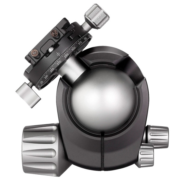 Головка штативна Leofoto LH-55R+NP-60 кульова із затискачем ARCA. Куля: 55 мм