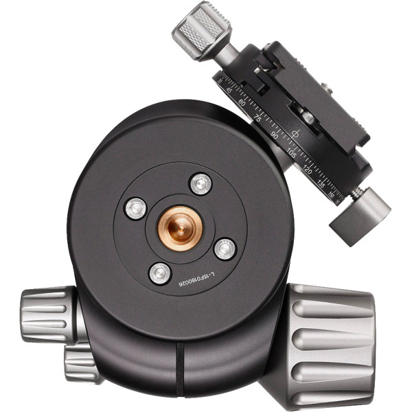 Головка штативна Leofoto LH-55R+NP-60 кульова із затискачем ARCA. Куля: 55 мм