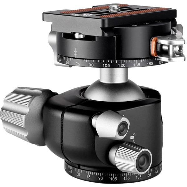 Головка штативна Leofoto LH-36PCL+NP-50 кульова із затискачем ARCA. Куля: 36 мм