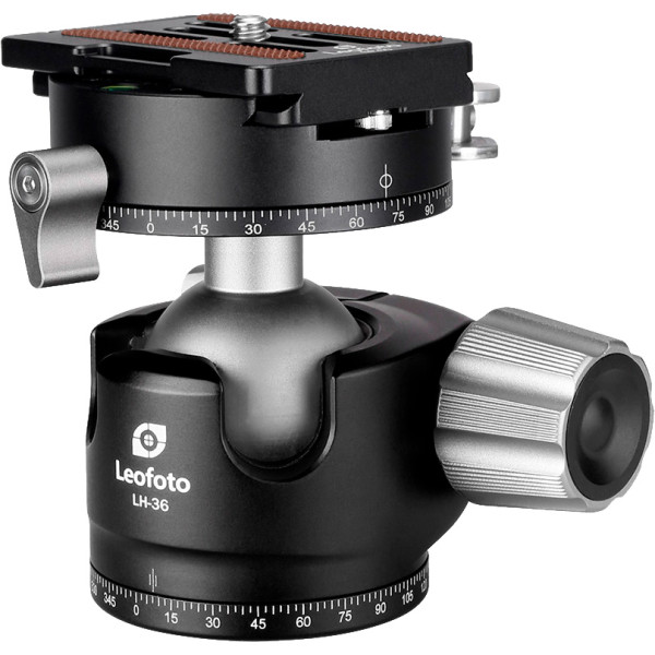 Головка штативна Leofoto LH-36PCL+NP-50 кульова із затискачем ARCA. Куля: 36 мм