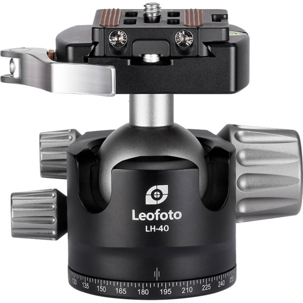 Головка штативна Leofoto LH-40LR+NP-50 кульова із затискачем ARCA. Куля: 40 мм