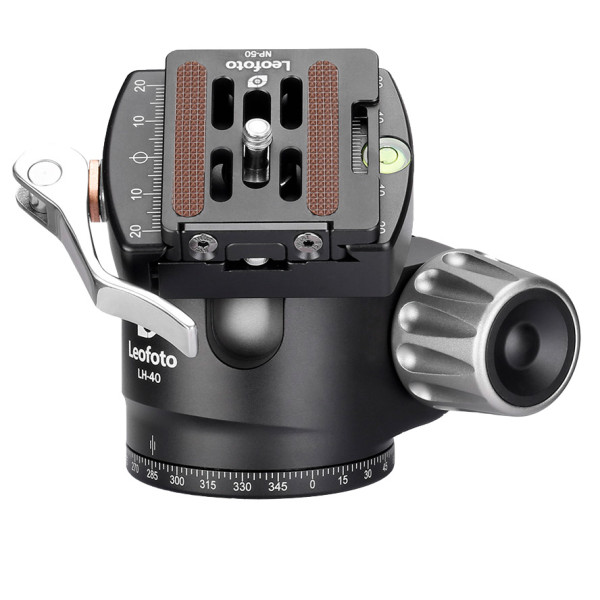 Головка штативна Leofoto LH-40LR+NP-50 кульова із затискачем ARCA. Куля: 40 мм