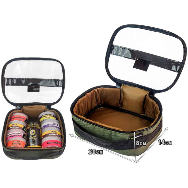 Prof Montazh bag with a transparent top and one compartment, 20x14x8 cm