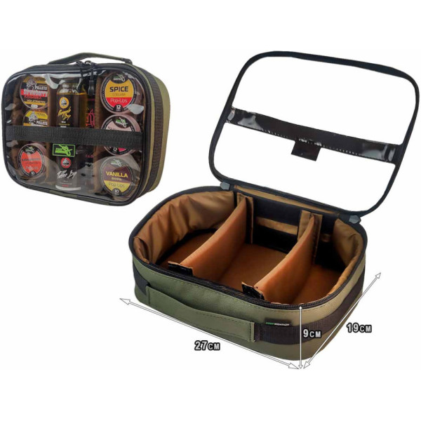 Prof Montazh bag with a transparent top and 3 compartments, 27x19x8 cm