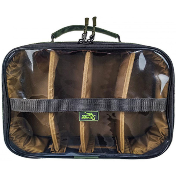 Prof Montazh bag with a transparent top and 4 compartments, 33x22x9 cm