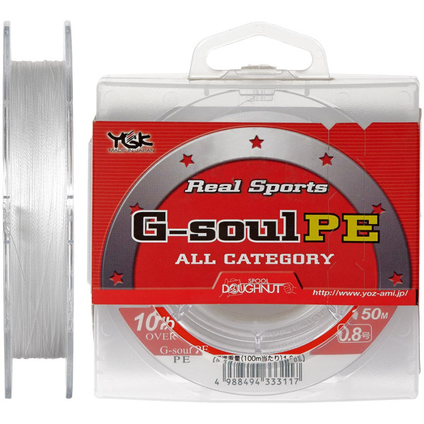 Cord YGK Real Sports G-soul PE - 150m 0.104mm #0.4/6lb 2.7kg