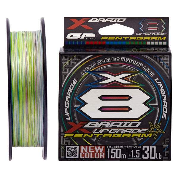 Шнур YGK X-Braid Upgrade X8 Pentagram 200m #1.5/0.205mm 30lb/13.5kg