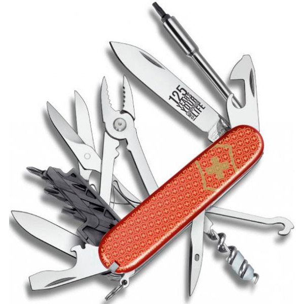 Computer set VICTORINOX 1.7725.J09 Cyber-Tool anniversary color: red/gold