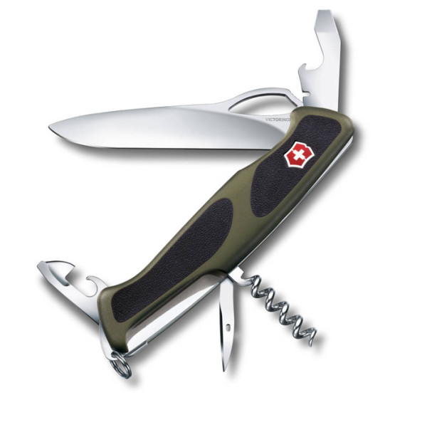 Victorinox 0.9553.MC4 Delemont RangerGrip 61 ts knife: black/green