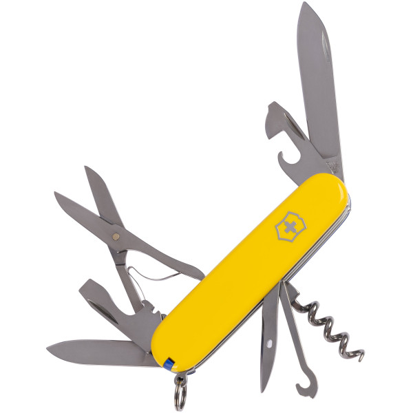 Ніж VICTORINOX 1.3703.8.2 Climber Ukraine ц:жовтий/синій
