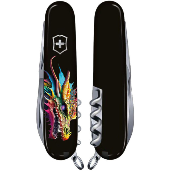 Ніж VICTORINOX 1.3603.3_Z3330u Swiss Army Spartan Zodiac Яскравий дракон