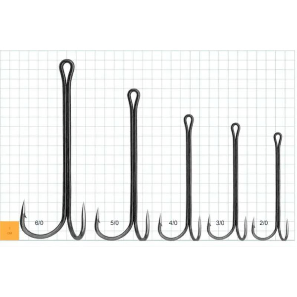 Двойник Gurza Double Hook X-Long BN Shank №1 (3шт/уп)