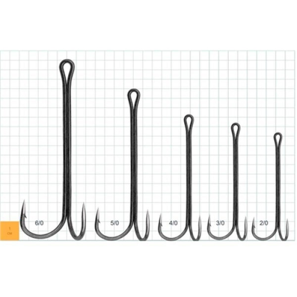 Двійник Gurza Double Hook X-Long BN Shank №4/0 (2шт/уп)