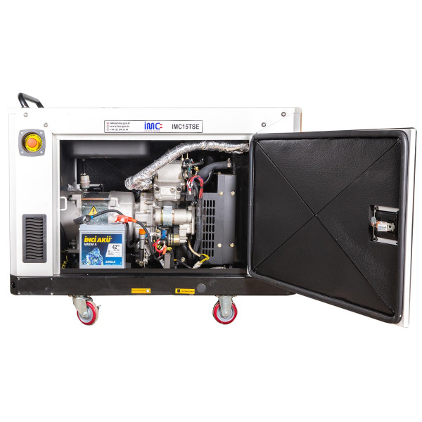 IMC 15kVA/12kW three-phase diesel generator with cabin
