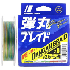 Шнур Major Craft Dangan Braid X8 200m (мульти.) #3.0/0.23mm 50lb/22.2kg