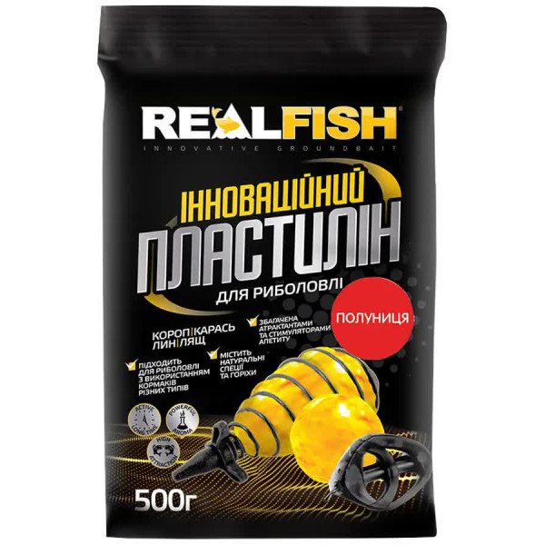 Пластилин Real Fish Клубника 500g