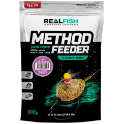 Підгодовування Real Fish Method Feeder Кальмар-Журавлина 0.8kg