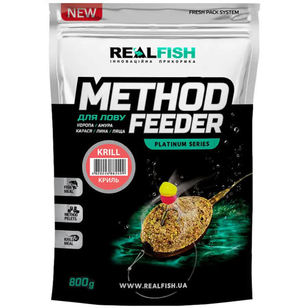 Bait Real Fish Method Feeder Krill 0.8kg