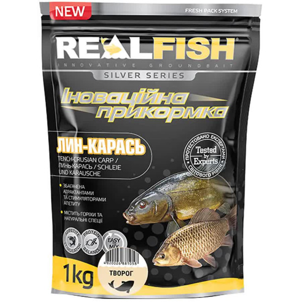 Real Fish Silver Series Tench-Crucian Carp Groundbait, 1kg