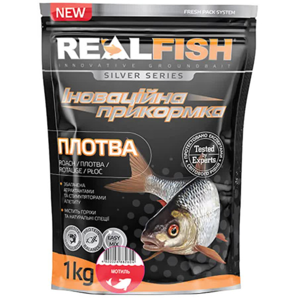 Real Fish Silver Series Roach Bloodworm Groundbait 1kg