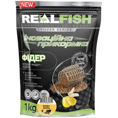 Підгодовування Real Fish Silver Series Фідер Бісквіт-Ваніль 1kg