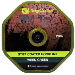 Поводковый материал RidgeMonkey RM-Tec Stiff Coated Hooklink Weed Green 35lb 20м