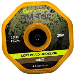 RidgeMonkey RM-Tec Soft Braid Hooklink Camo 25lb 20m