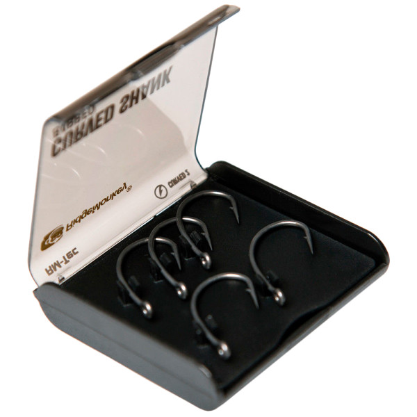 RidgeMonkey RM-Tec Curved Shank Barbed Carp Hook No. 6 (10 pcs)