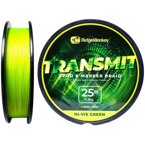 Шнур RidgeMonkey Transmit Spod and Marker Braid 300m 0.28mm 25lb/11.3kg