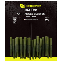 Противозакручиватель RidgeMonkey RM-Tec Anti Tangle Sleeves Short (25шт/уп) ц:weed green