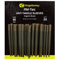 Противозакручиватель RidgeMonkey RM-Tec Anti Tangle Sleeves Long (25шт/уп) ц:organic brown