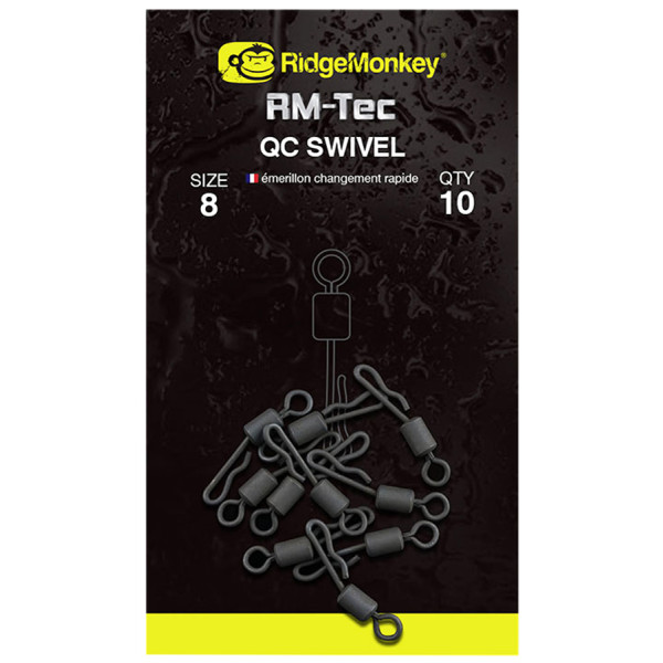 Вертлюжок RidgeMonkey RM-Tec Quick Change Swivel #8 (10 шт/уп)