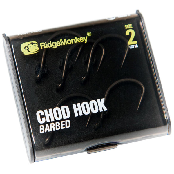 RidgeMonkey RM-Tec Chod Hook Barbed #2 (10 pcs/pack)