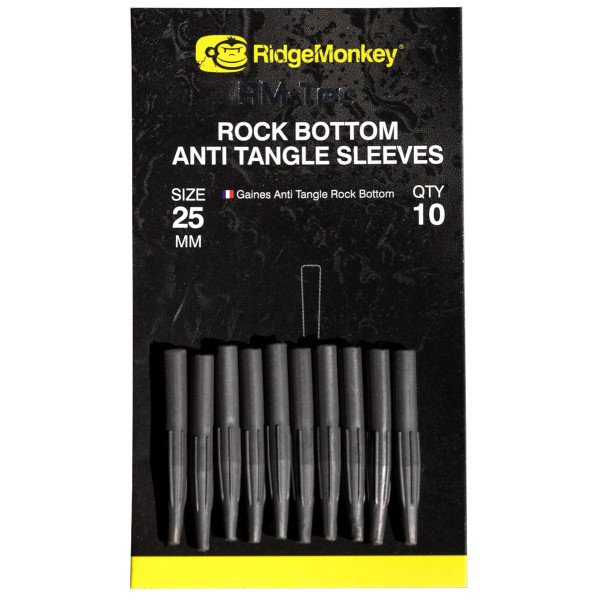 Противозакручиватель RidgeMonkey Rock Bottom Tungsten Anti Tangle Sleeves Short (10шт/уп)