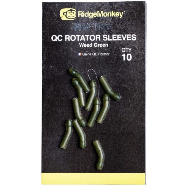Лентяйка RidgeMonkey Quick Change Rotator Sleeves (10 шт/уп) ц:weedy green