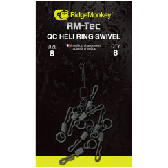 Вертлюжок RidgeMonkey RM-Tec Quick Change Heli Ring Swivel #8 (8 шт/уп)