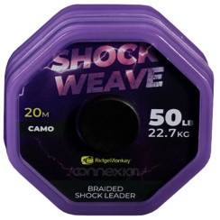 Шоклидер RidgeMonkey Connexion Shock Weave Braided Shock Leader 20m 50lb/22.7kg