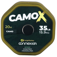 Поводковий матеріал RidgeMonkey Connexion CamoX Stiff Coated Hooklink 20m 25lb/11.3kg