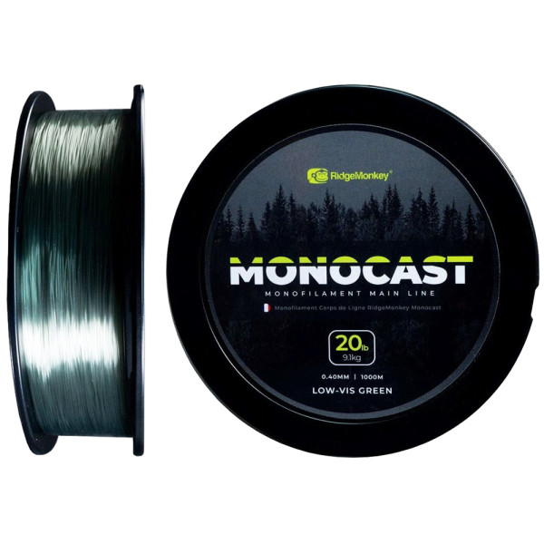 Line RidgeMonkey MonoCast 1000m 0.40mm 20lb/9.1kg