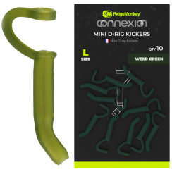 Лентяйка RidgeMonkey Connexion Mini D-Rig Kickers Large (10 шт/уп) ц:weed green