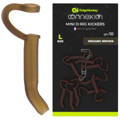 RidgeMonkey Connexion Mini D-Rig Kickers Large (10 pcs/pack) color: organic brown