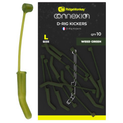 RidgeMonkey Connexion D-Rig Kickers Small (10 pcs/pack) color: weed green