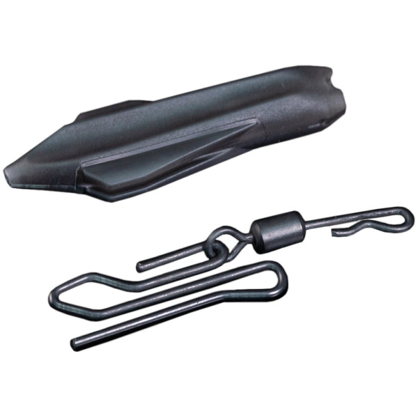 Безопасная клипса RidgeMonkey Connexion Uni Lead Clip (5 шт/уп) ц:silt black