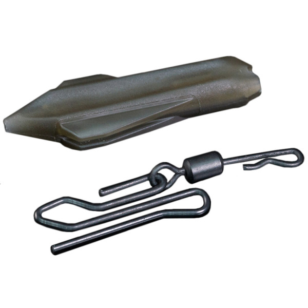 Безопасная клипса RidgeMonkey Connexion Uni Lead Clip (5 шт/уп) ц:camo brown